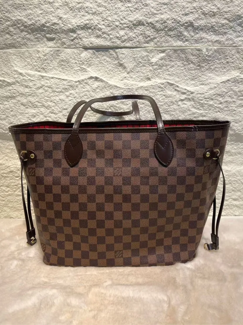 Louis Vuitton Neverfull MM Damier Ebene Shoulder Bag