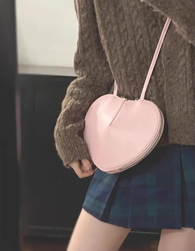 Love Heart Mini Y2k Crossbody Bags for Women Coquette Shoulder Bag Purses Y2k Coquette Stuff Valentines Day