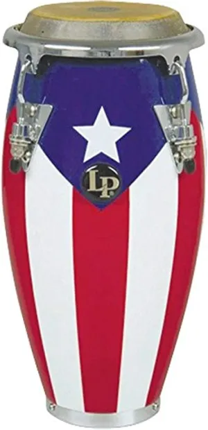 LPM198-PR LPMC Mini Tunable Puerto Rican Flag Wood Conga