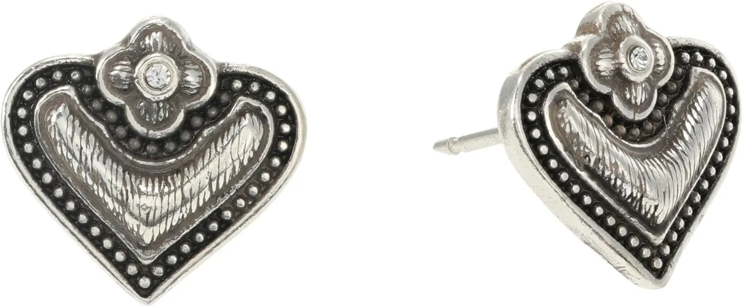 Luna Heart Mini Post Earrings
