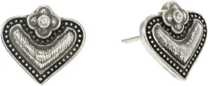 Luna Heart Mini Post Earrings