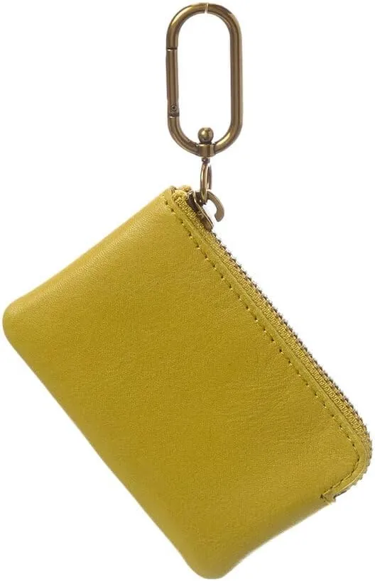 Madewell The Leather Carabiner Mini Pouch Citrus Lime One Size