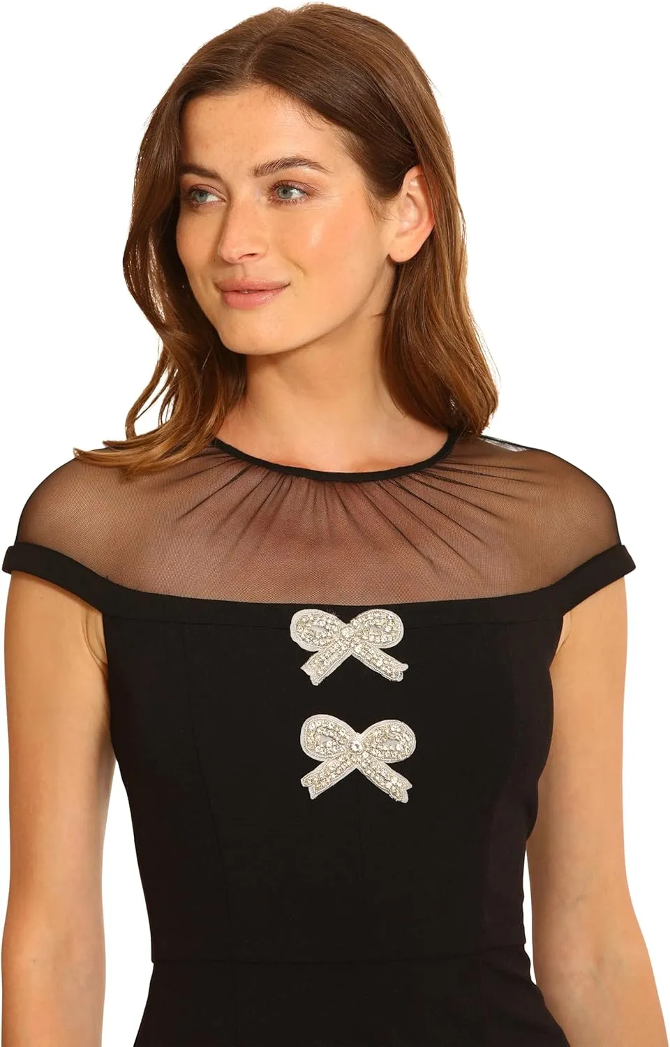 Maggy London Women's Illusion Dress Occasion Event Party Holiday Cocktail