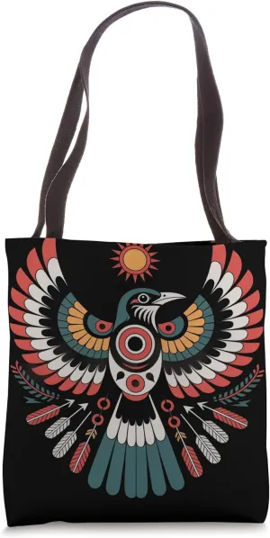 Magpie Robin Indigenous Indian Tribal Art Native American Tote Bag
