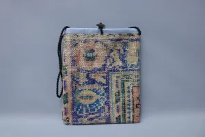 Makeup Bag, Shoulder Kilim Bag, Anatolian Bag, Traditional Kilim Bag, Carpet Bag, 12x14, Bags for Women, Weekender Bag, Personalized Gift,
