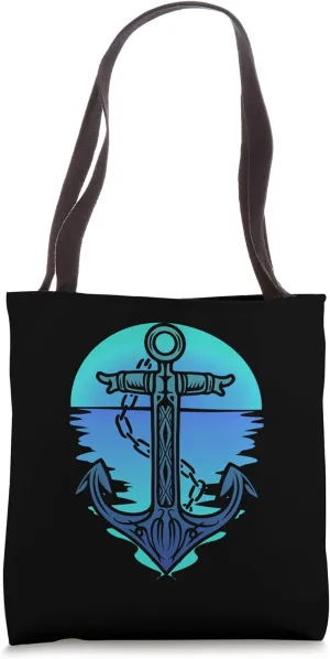 Maritime Anchor Boating Nautical Sailing Ship Tote Bag