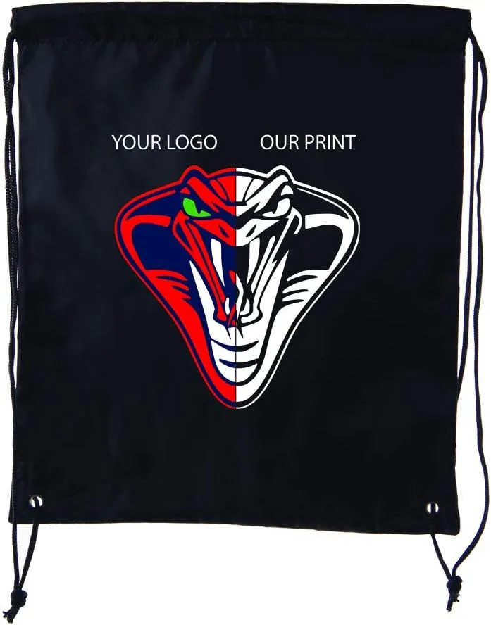 Mato & Hash Custom Bags With Your Logo | Promotional Drawstring Backpack - 100PK Baby Blue CE2500
