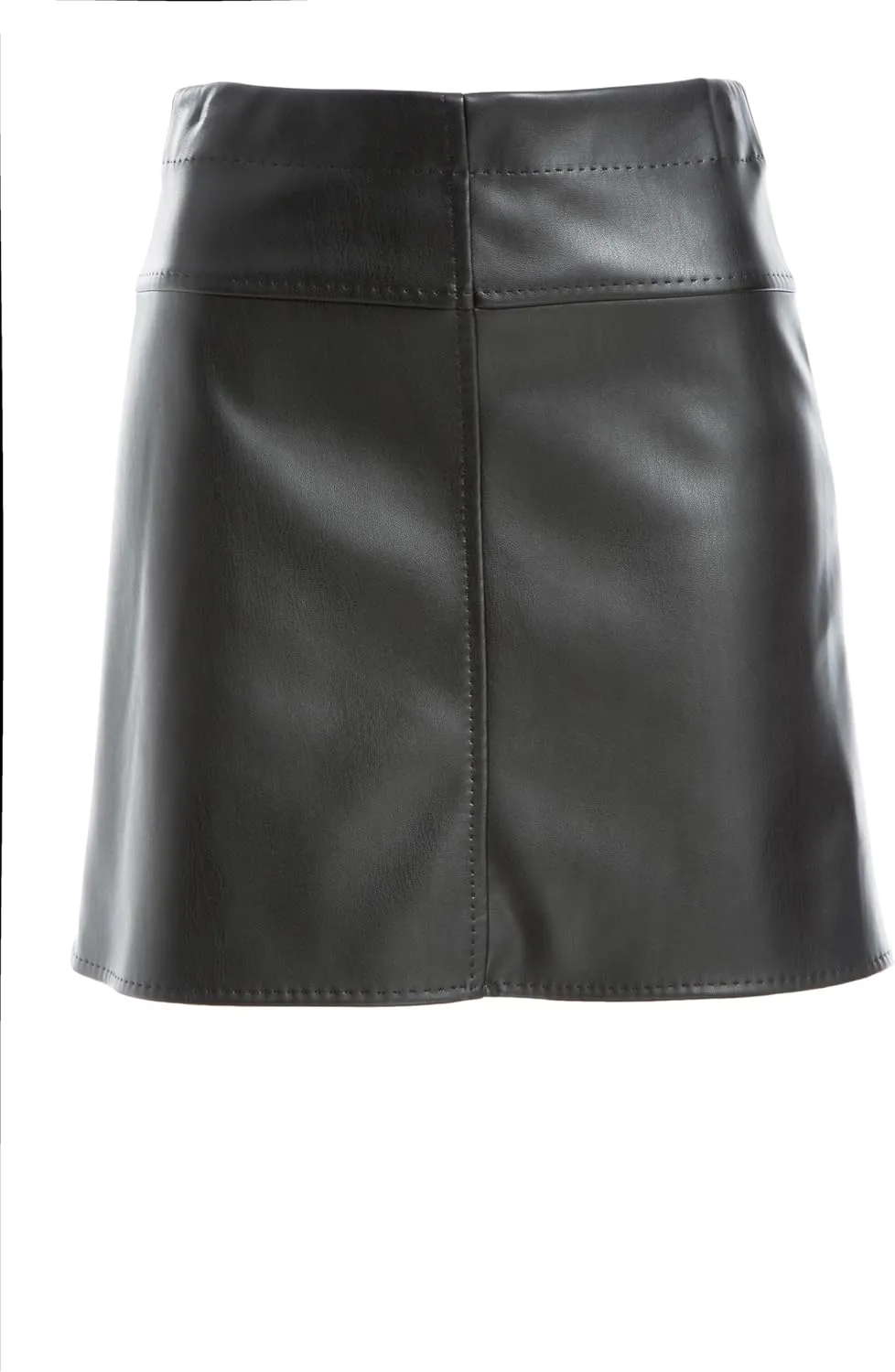 Max Studio Women's Faux Leatherette Mini Skirt