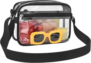 MAY TREE Clear Bag for Stadium Events Clear Messenger Bag Suitable for Concert Outfits and Sports Events