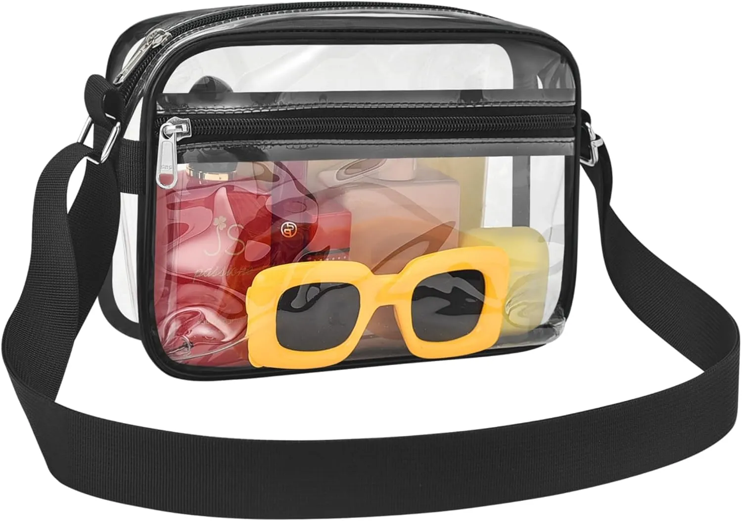 MAY TREE Clear Bag for Stadium Events Clear Messenger Bag Suitable for Concert Outfits and Sports Events