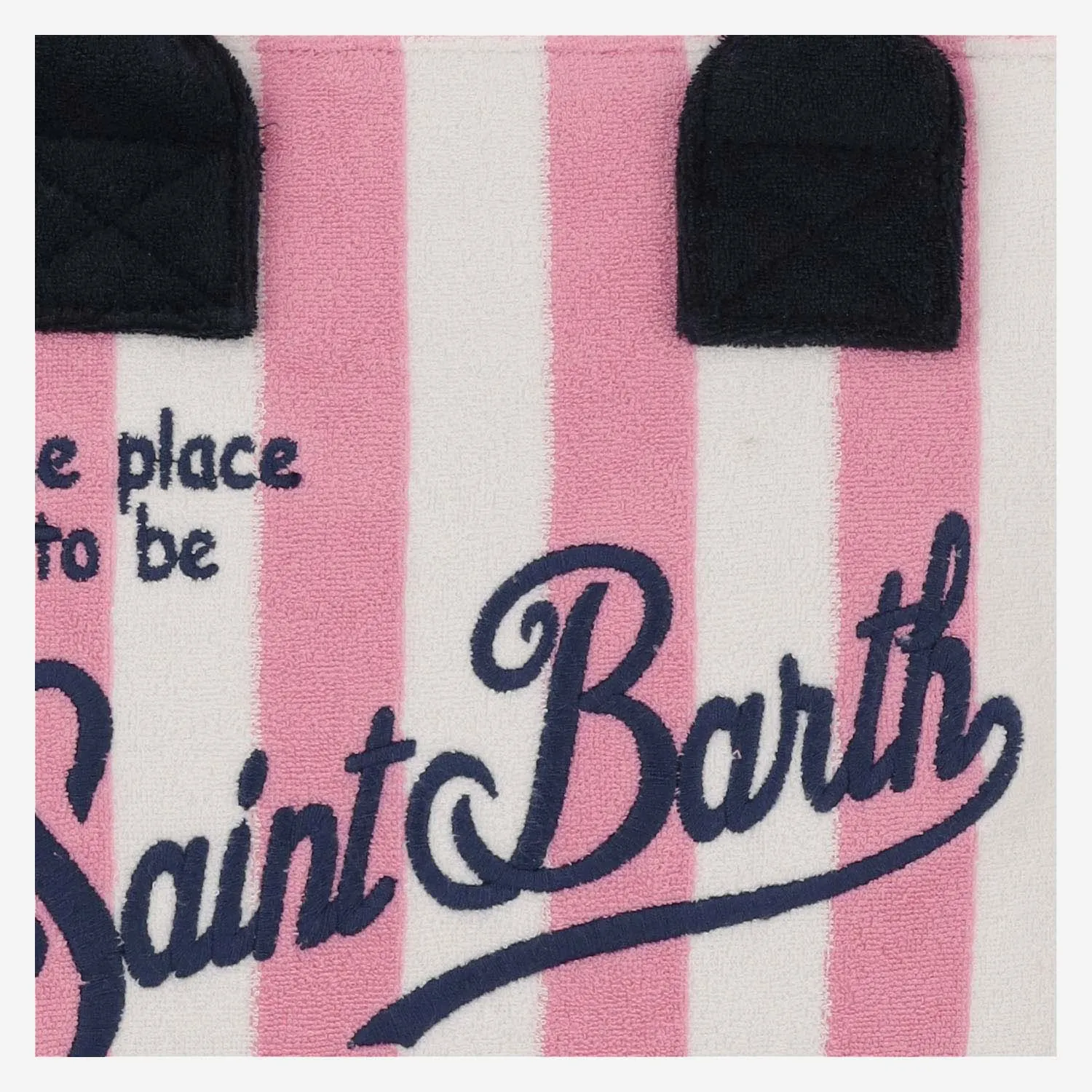 Mc2 Saint Barth Colette Tote Bag With Striped Pattern And Logo
