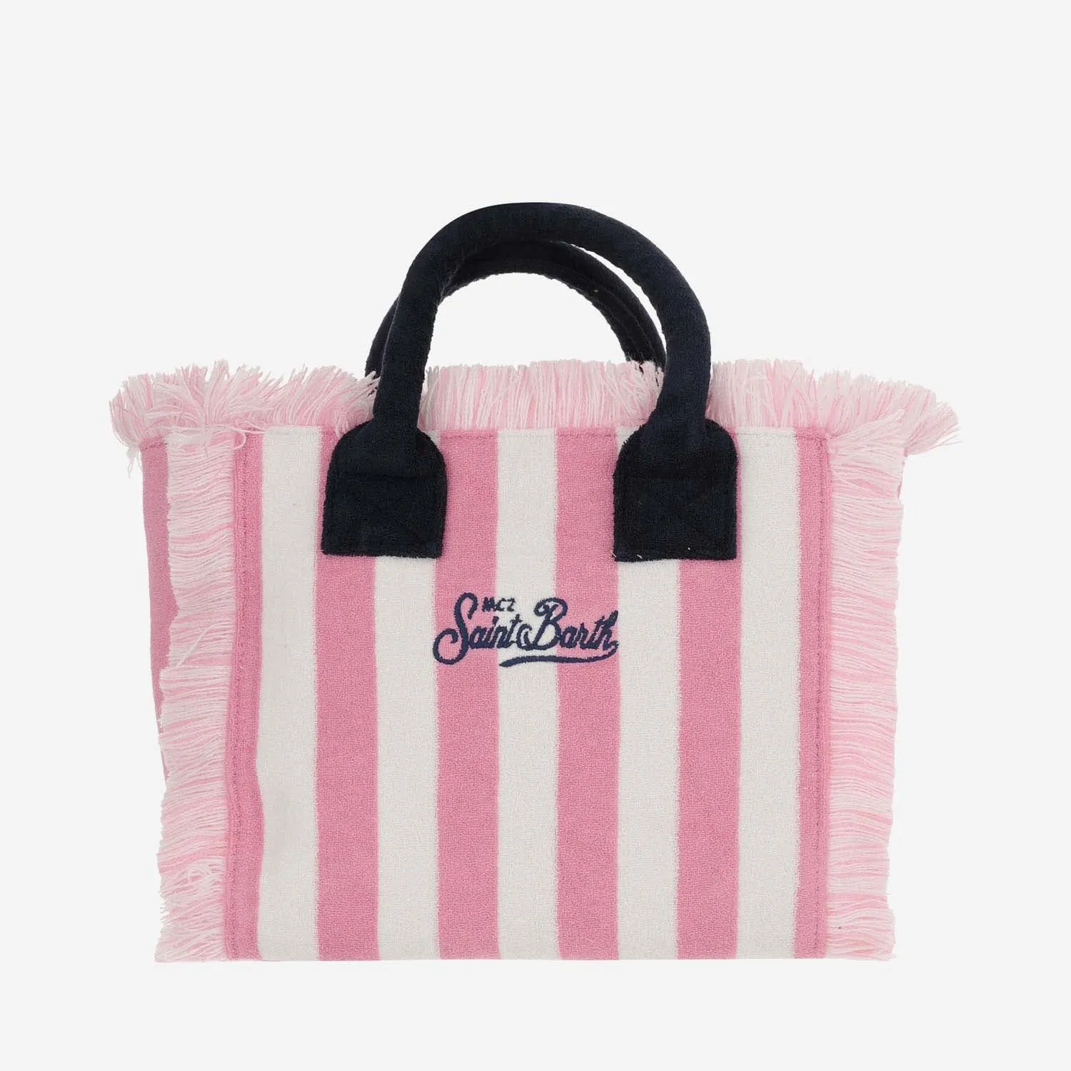 Mc2 Saint Barth Colette Tote Bag With Striped Pattern And Logo