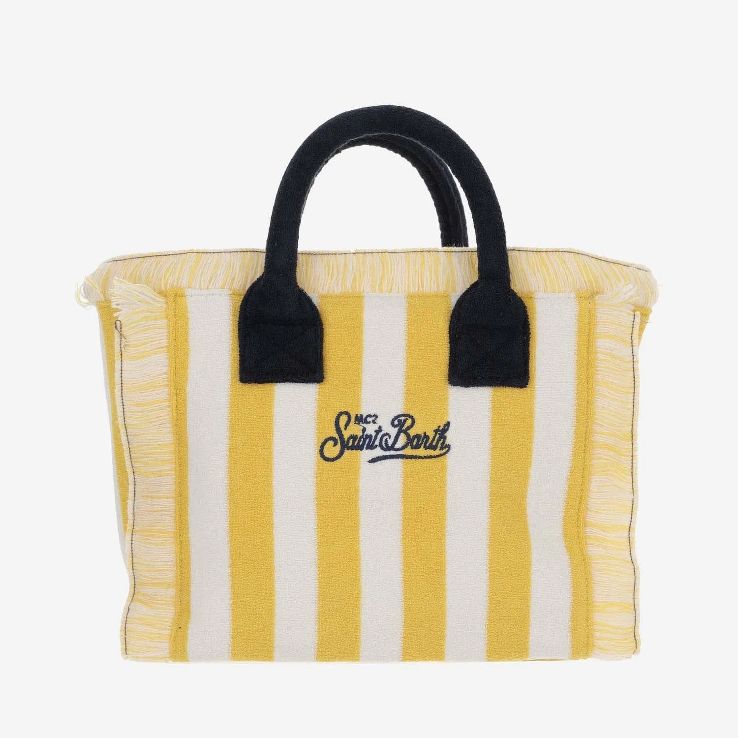 Mc2 Saint Barth Colette Tote Bag With Striped Pattern And Logo