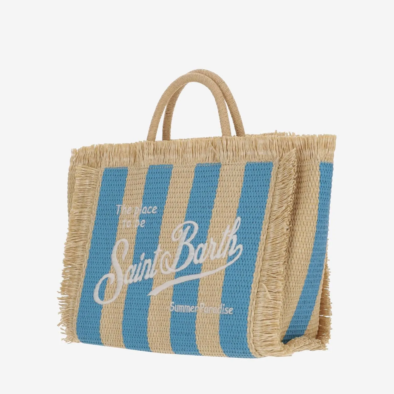 Mc2 Saint Barth Colette Tote Bag With Striped Pattern