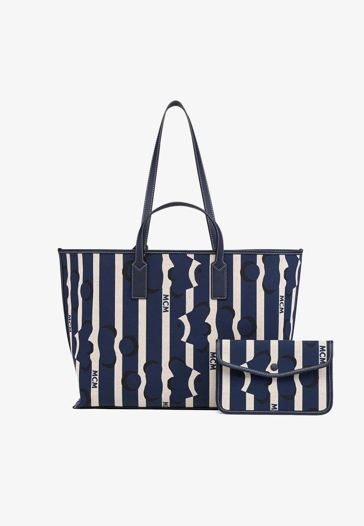 Medium Aren Beach Club Striped Tote Bag