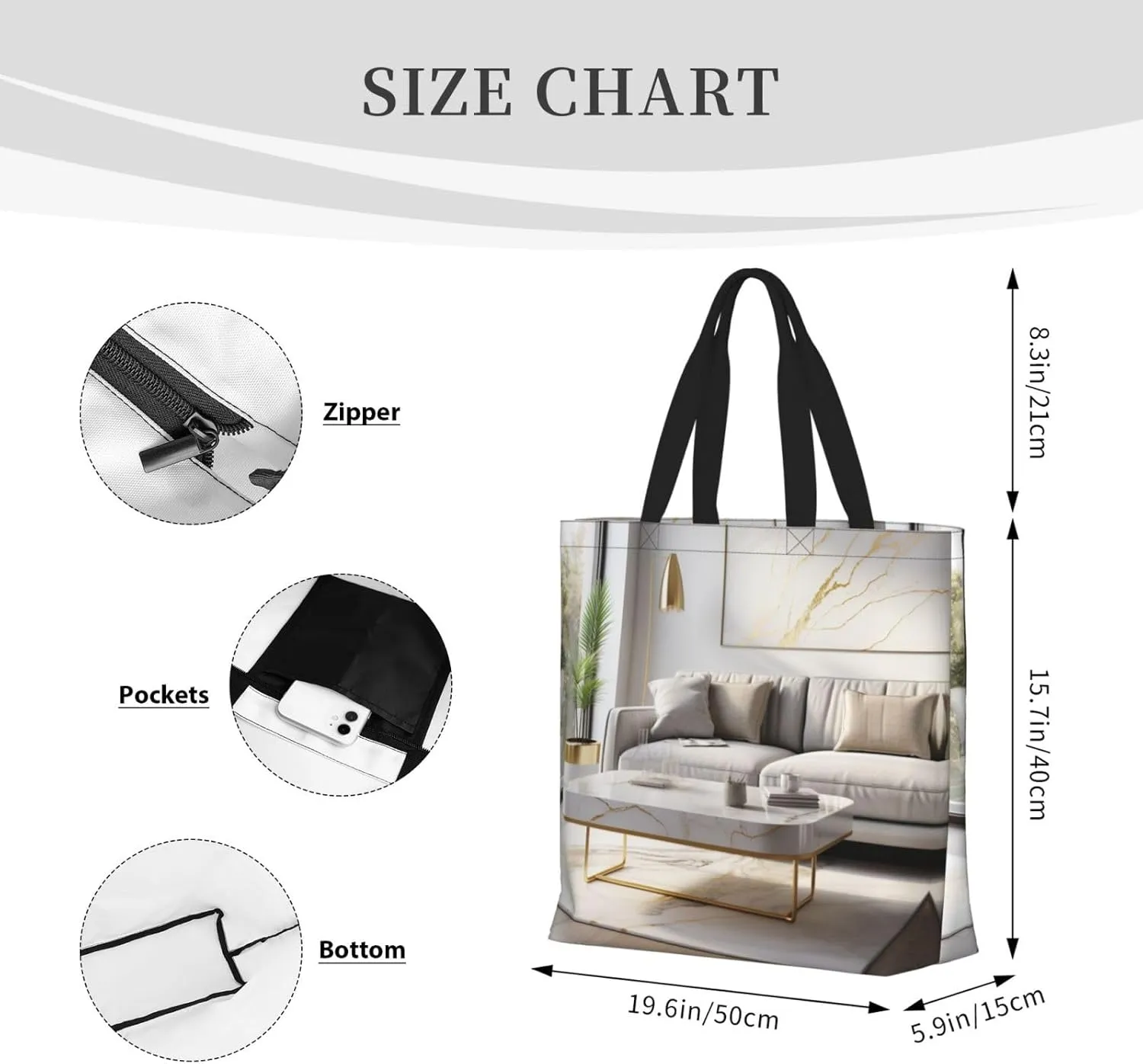 Merry Christmas Print Tote Bag Shoulde Bag Handbag Grocery Bags Reusable For Office Shopping Travel Casual Work Holiday