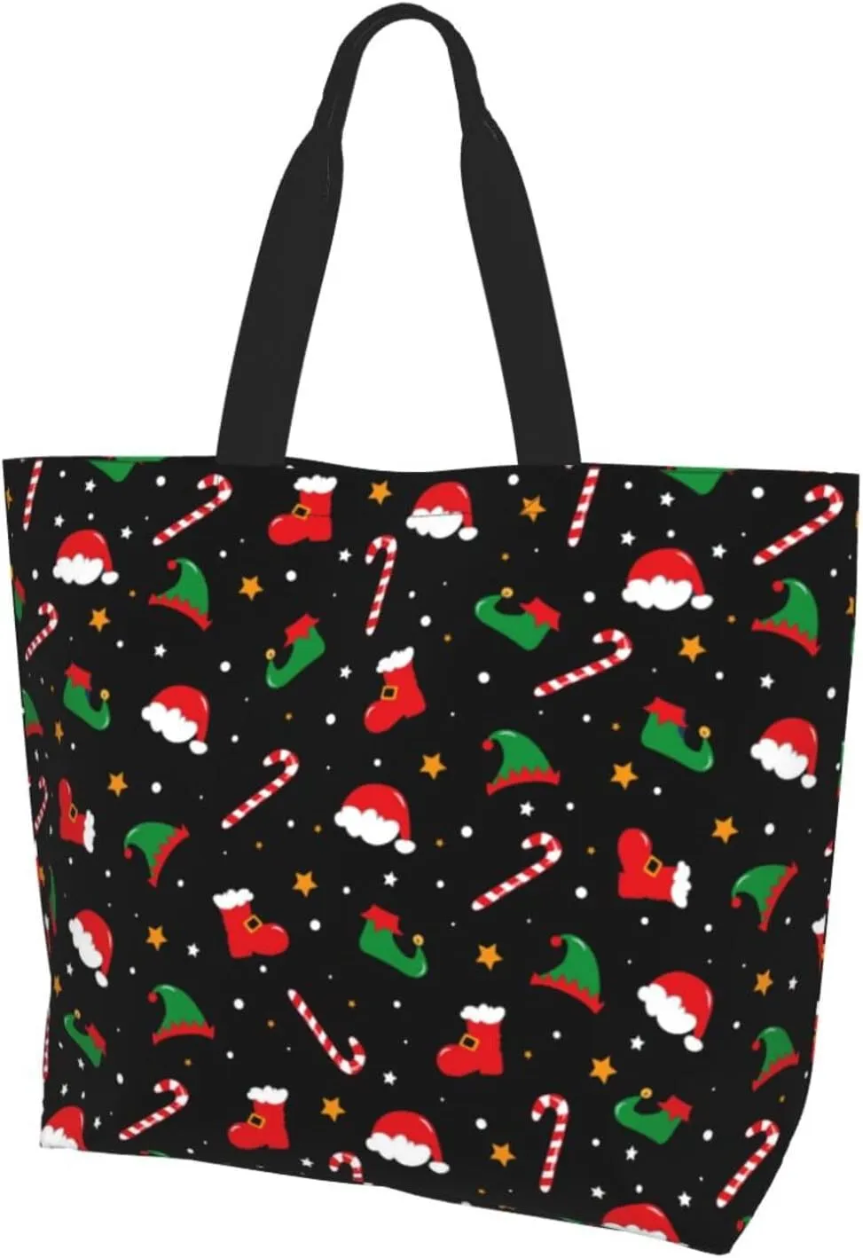 Merry Christmas Tote Bag for Women Mother,Christmas Snowman Snowflake Shopping Grocery Bag Shoulder Bags