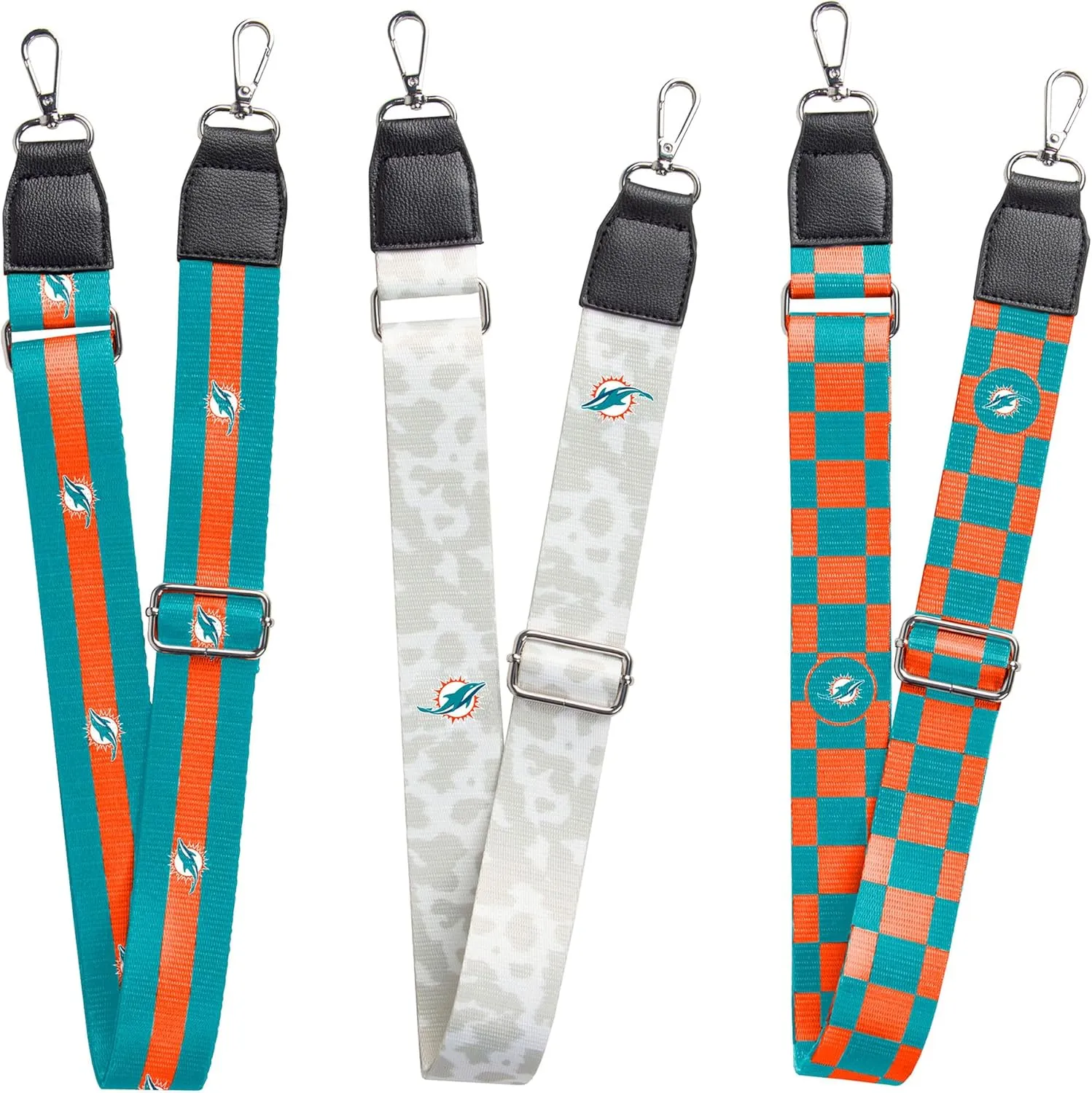 Miami Dolphins 3-Pack Bag Strap Set