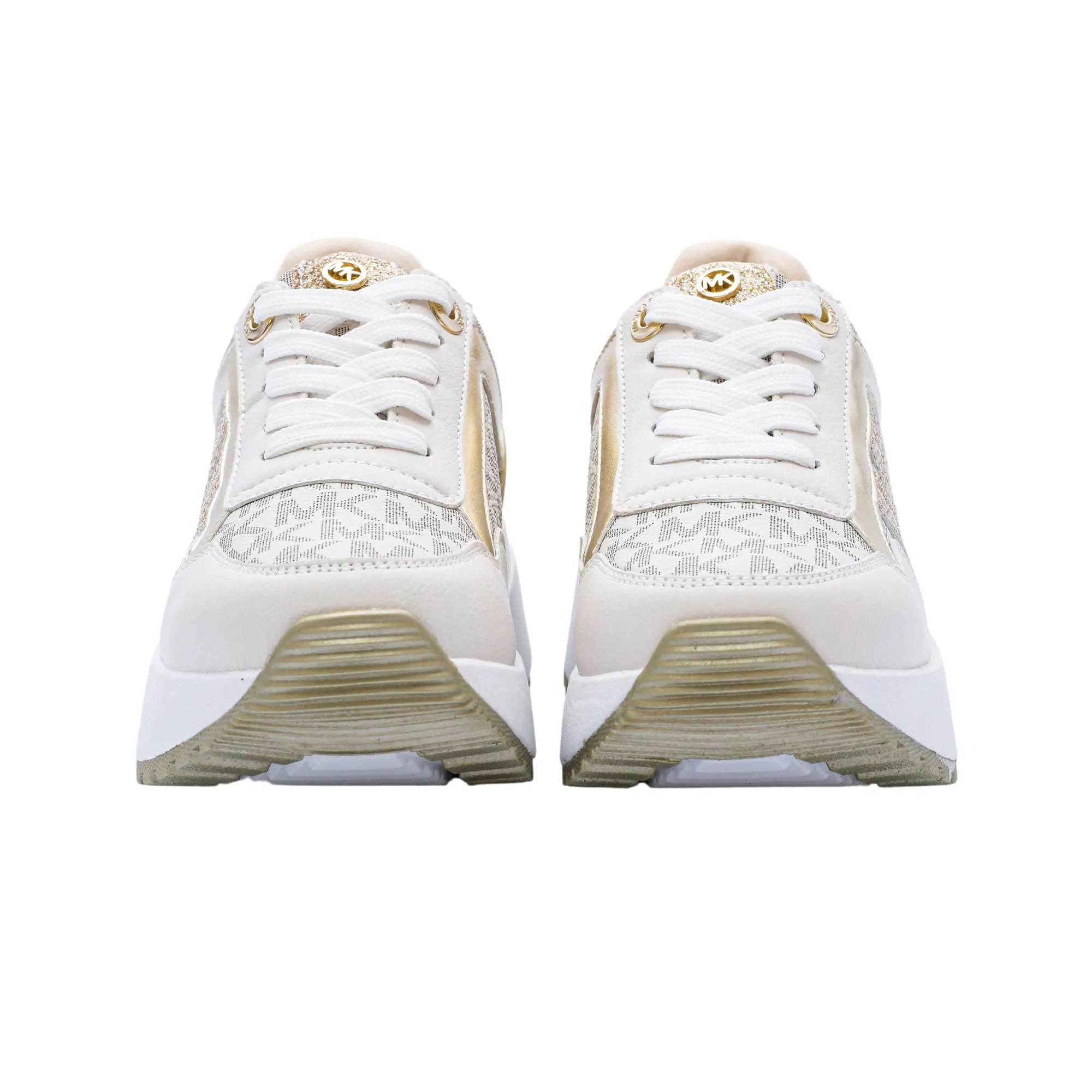 Michael Kors Kids Girl's Vanilla & Gold Sneaker