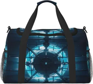 Midnight Mist Print Travel Duffel Bag for Men & Women, Foldable Travel Bags and Spacious Weekender Tote Bag for Storage Toiletry Luggage Personal Item