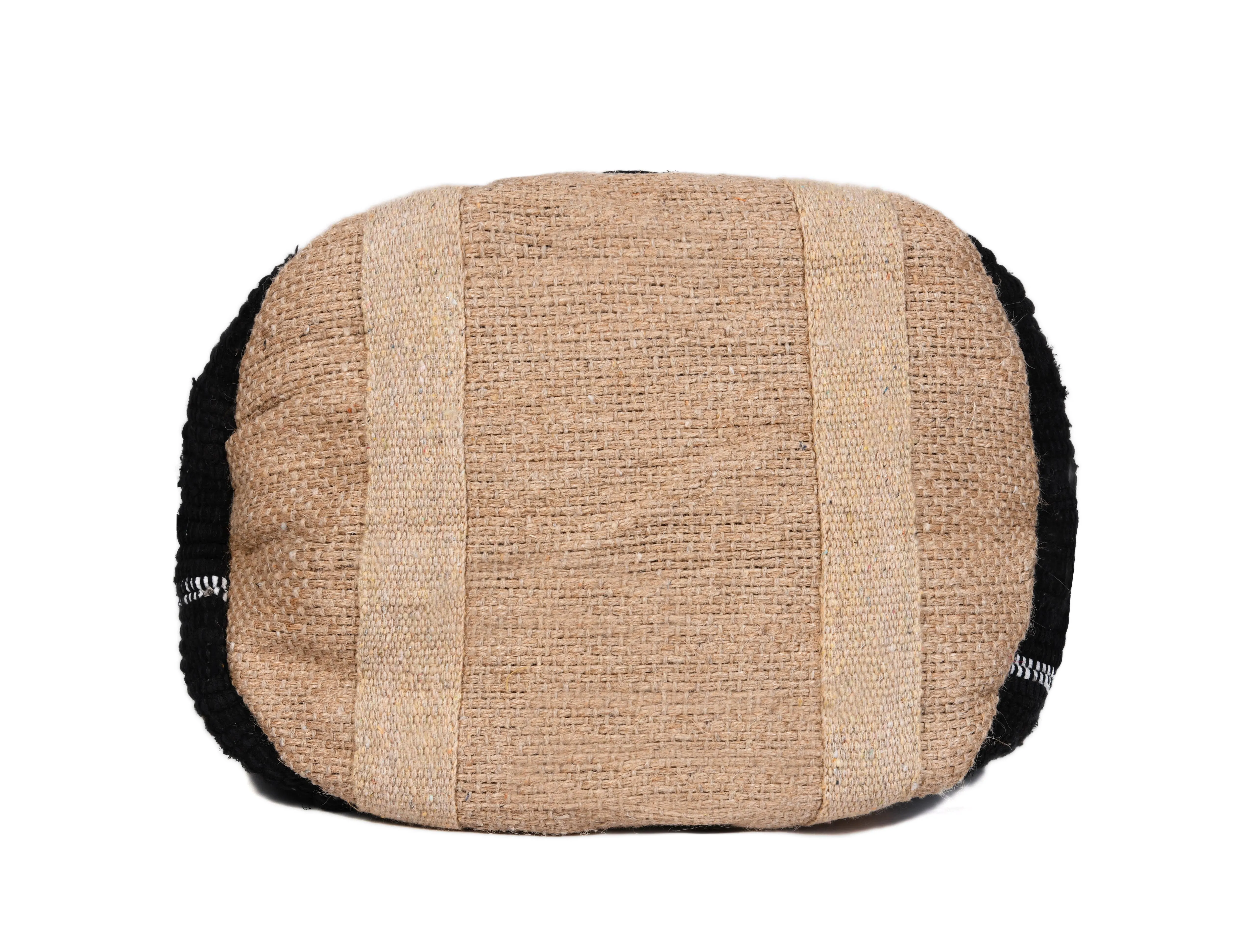 Midnight Waves Jute Tote Bag