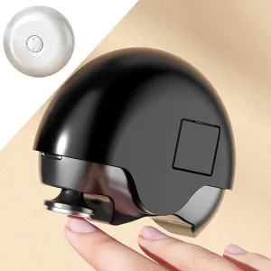 Mini 2-in-1 Electric Nail Clipper and Polisher, Adjustable 2 Speeds Manicure Pedicure, Round Portable 360° Rotatable Nail Clippers with Nail Scraps Storage, Low-Noise Auto Nail Trimmer (White)