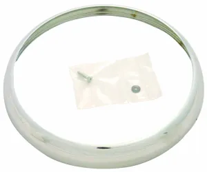 MINI & MOKE HEADLAMP RIM CHROME OVER BRASS MADE IN UK [17H5143]