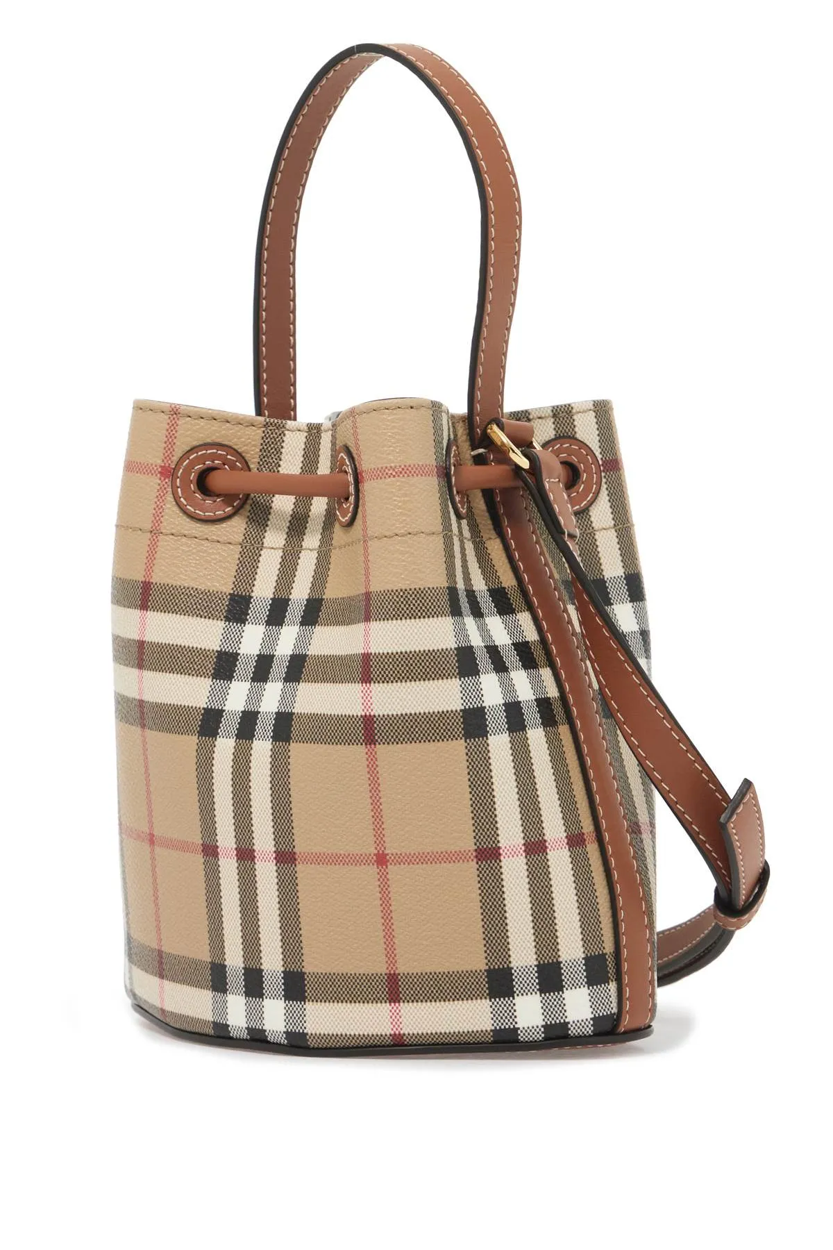 mini bucket bag with tb logo