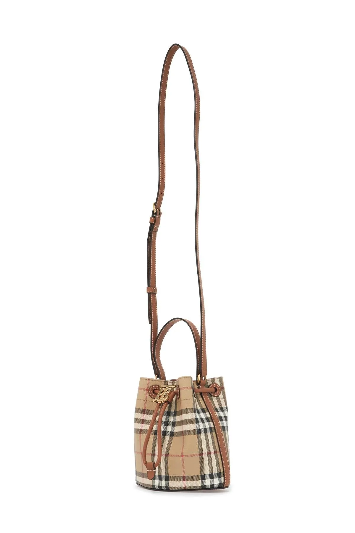 mini bucket bag with tb logo