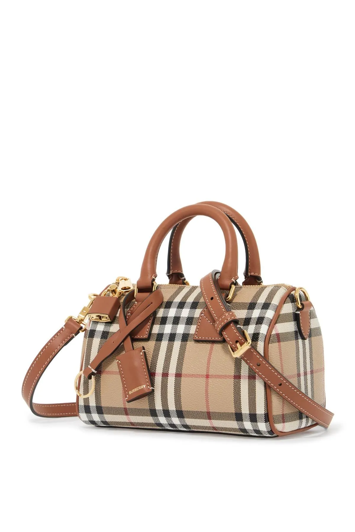 mini check bowling bag