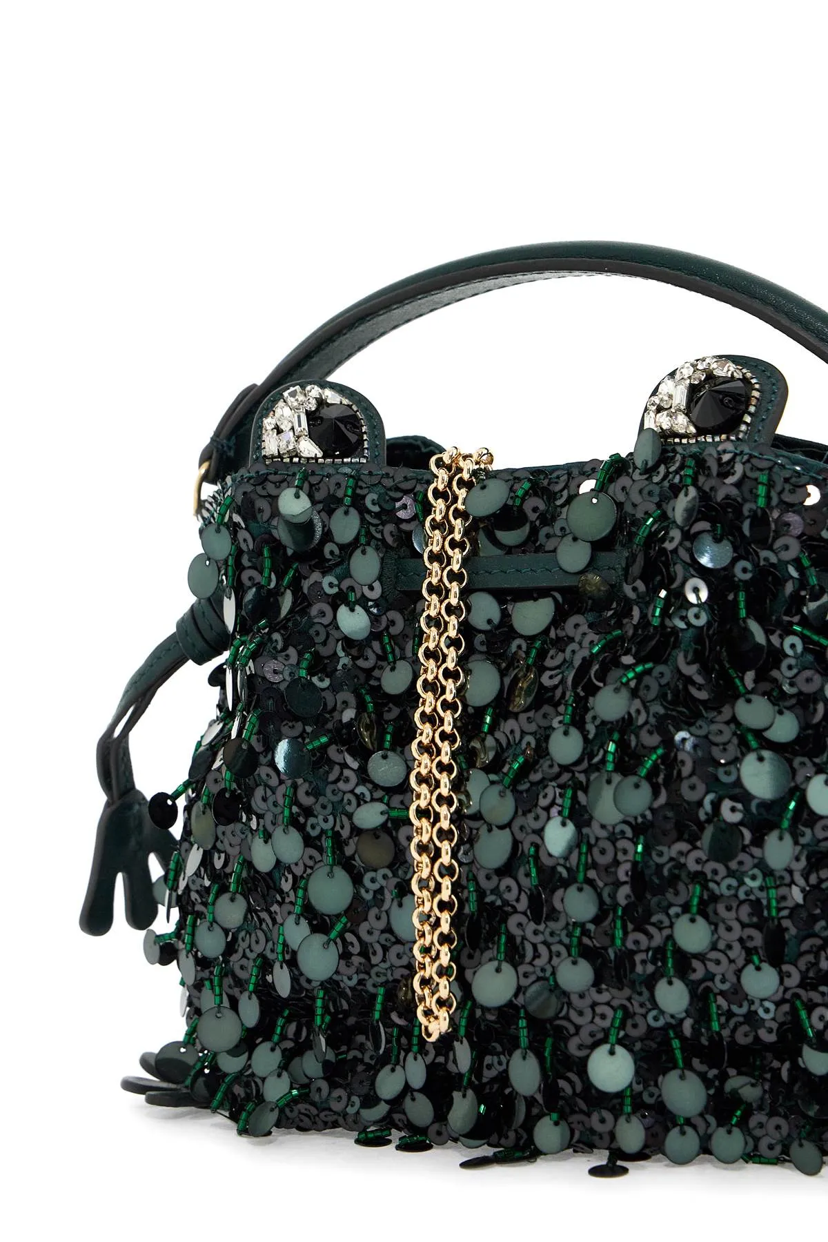 mini frog bag with sequins