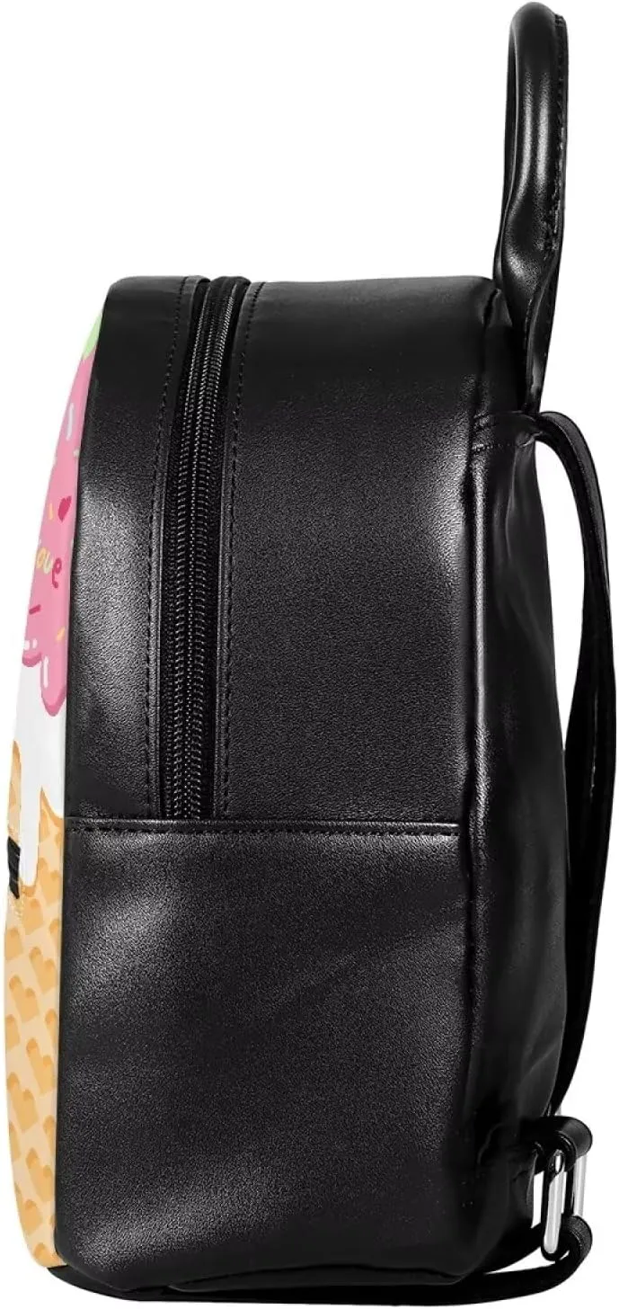 Mini Leather Backpack For Women Small Cute Travel Womens Small Shoulder Bag