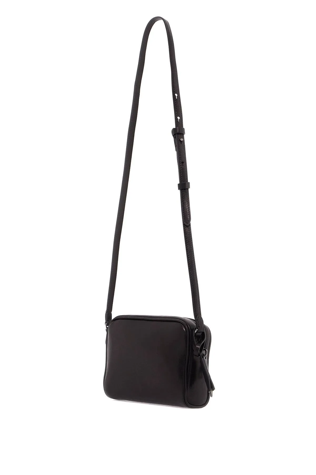 mini leather boston crossbody bag with shoulder strap