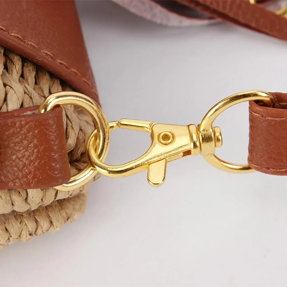 Mini Straw Shoulder Bag for Women Chic Woven Hobo Handbag with Tassel Rattan Clutch Purse Beach Party College Tote 2025