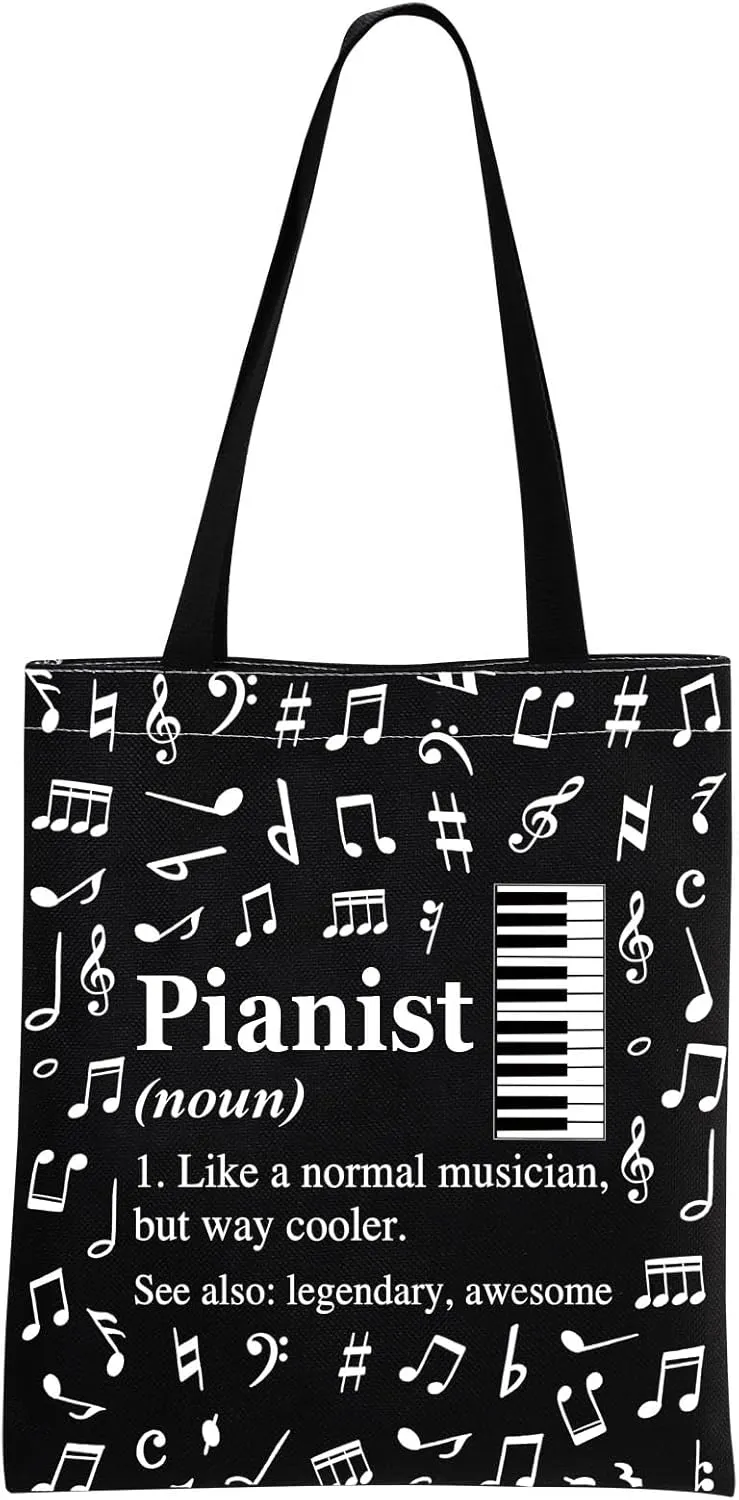 MINIGIU Pianist Gift Pianist Appreciation Gift Piano Lover Gift Pianist Tote Bag for Piano Player