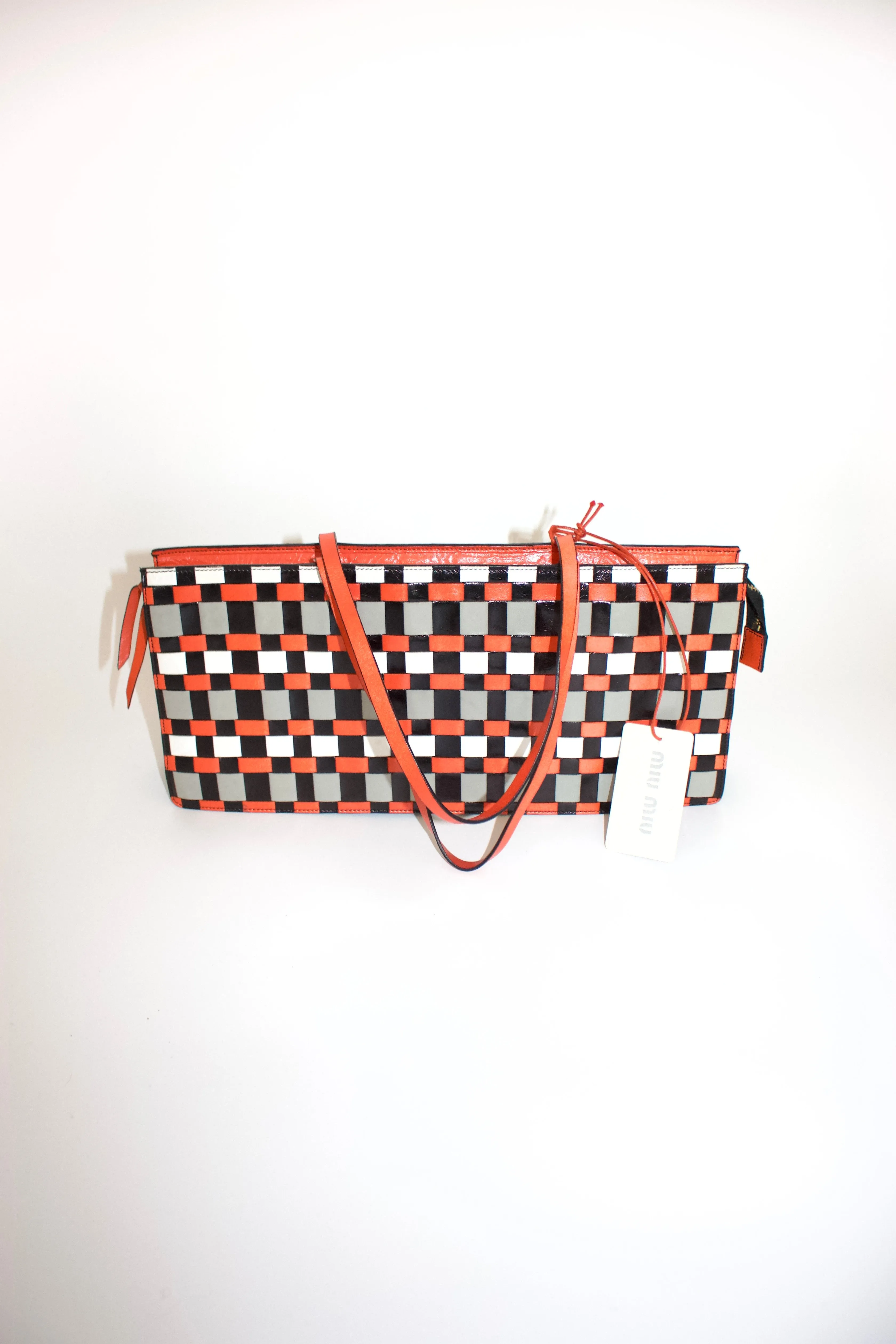 Miu Miu SS 2001 geometric print bag