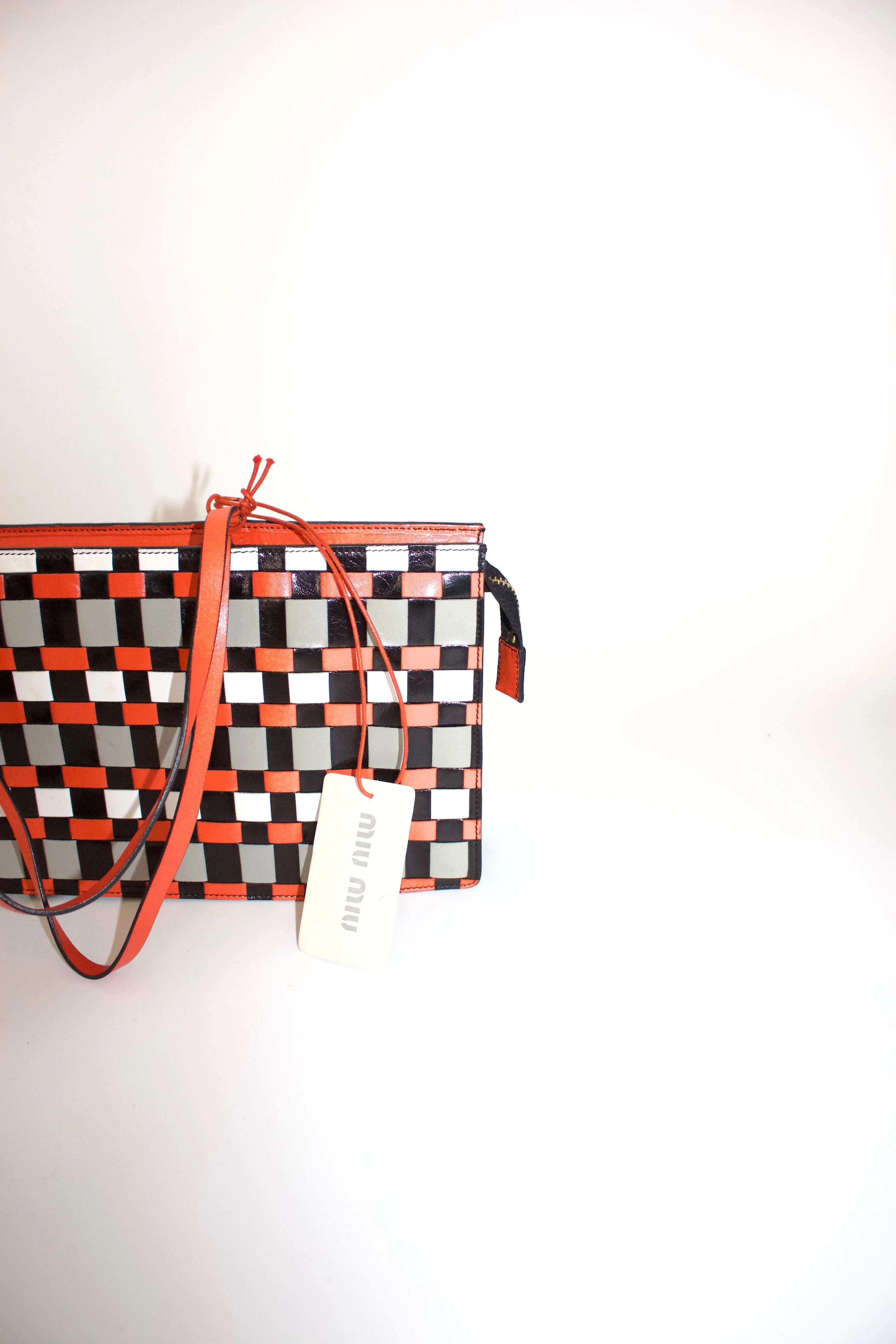 Miu Miu SS 2001 geometric print bag