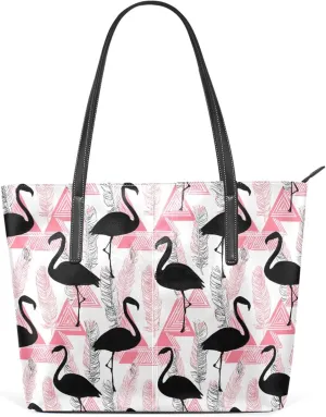 MNSRUU Boho Tote Bag Flowers Flamingo Travel Women Purses and Handbags
