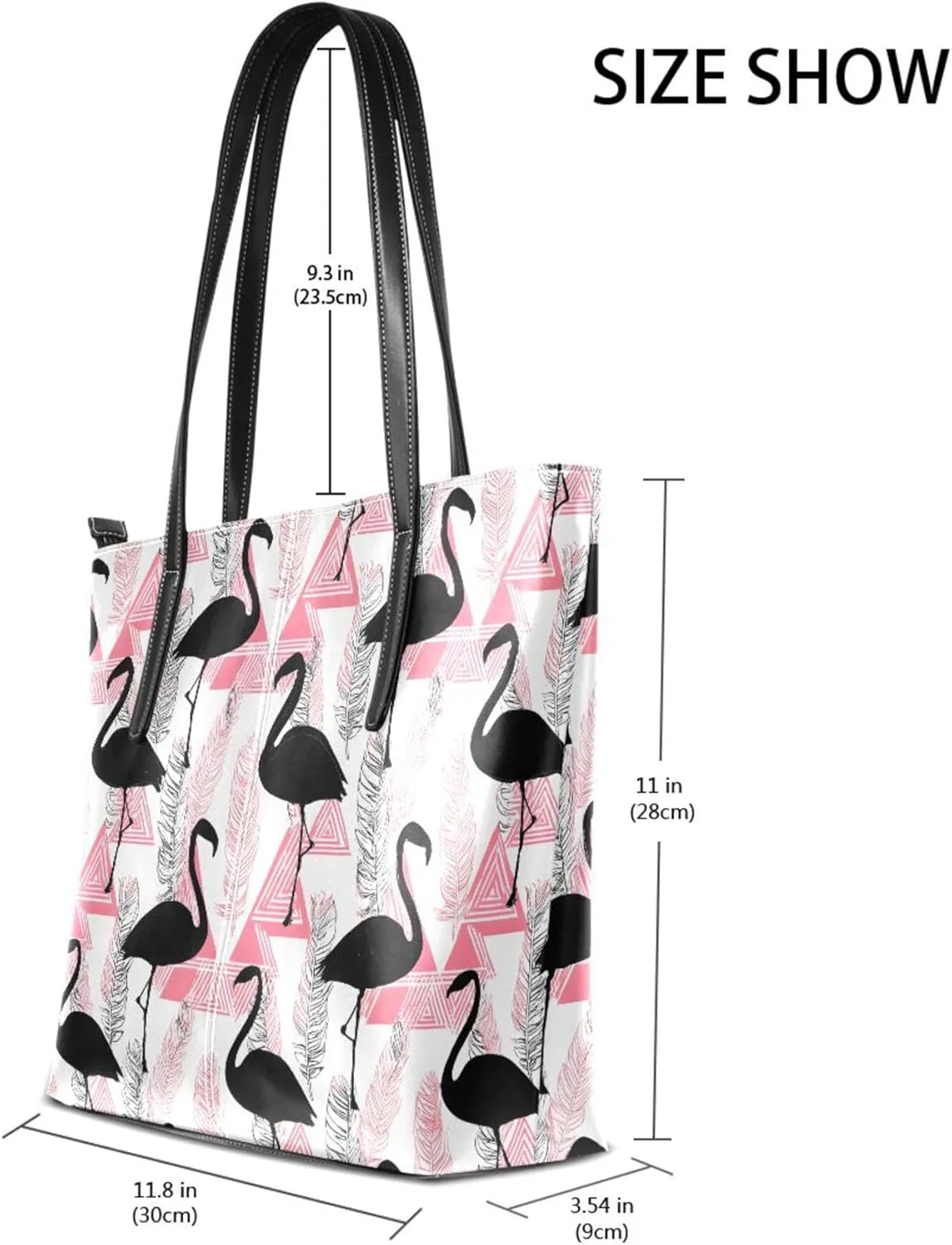 MNSRUU Boho Tote Bag Flowers Flamingo Travel Women Purses and Handbags