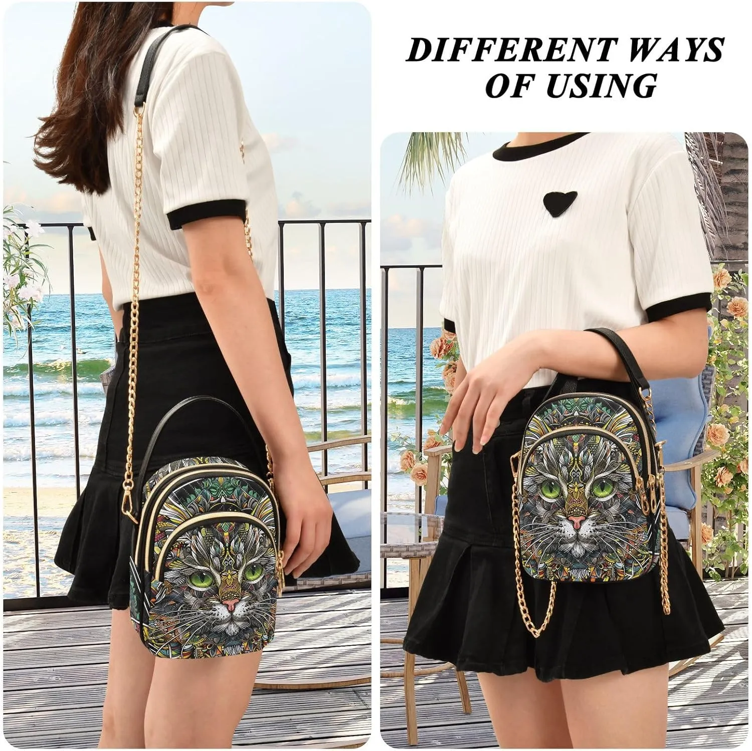 MNSRUU Women's Crossbody Handbags Cell Phone Purses Bags