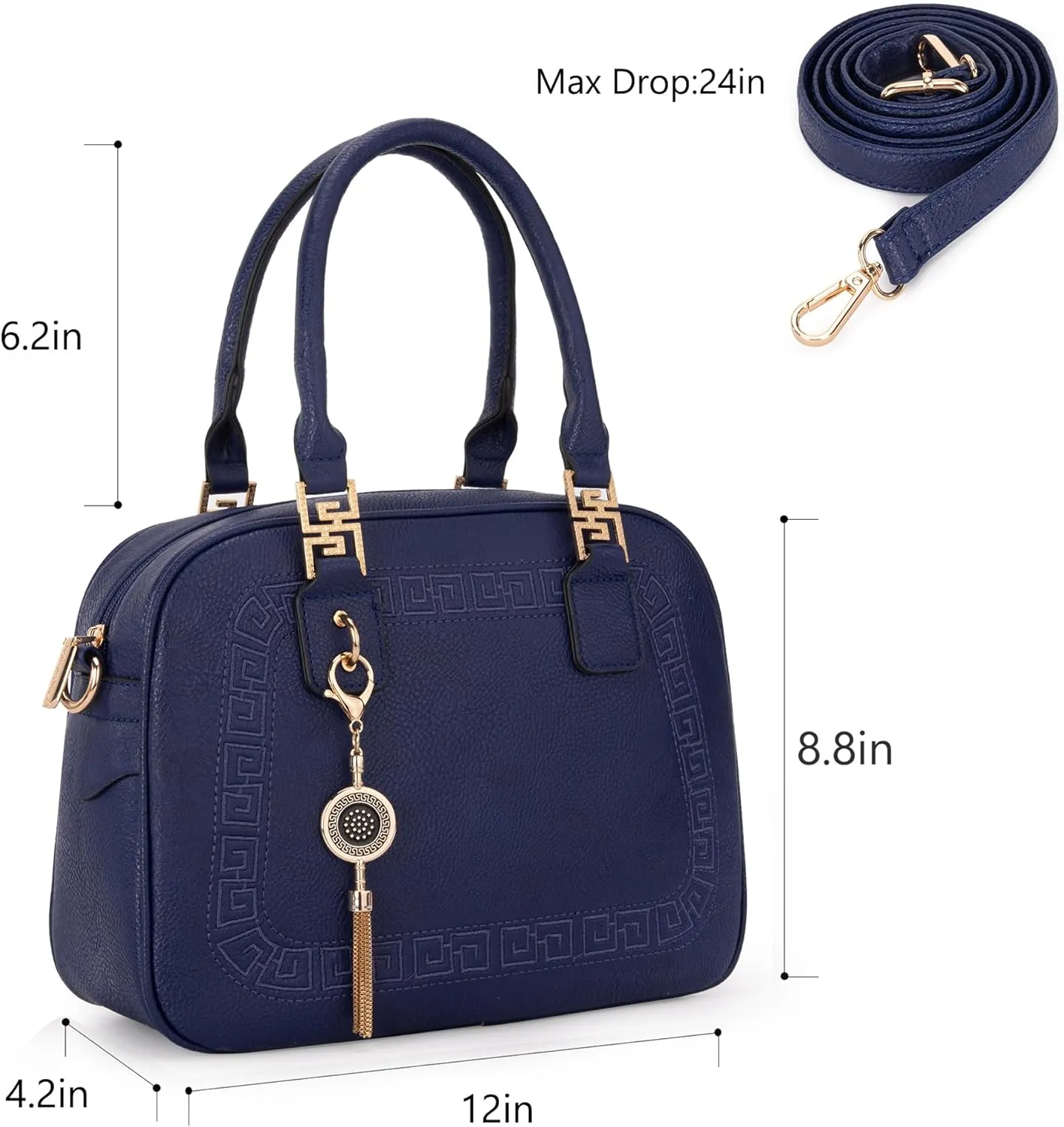 Montana West Small Top Handle Purse for Women Crossbody Satchel Handbag Barrel Bag