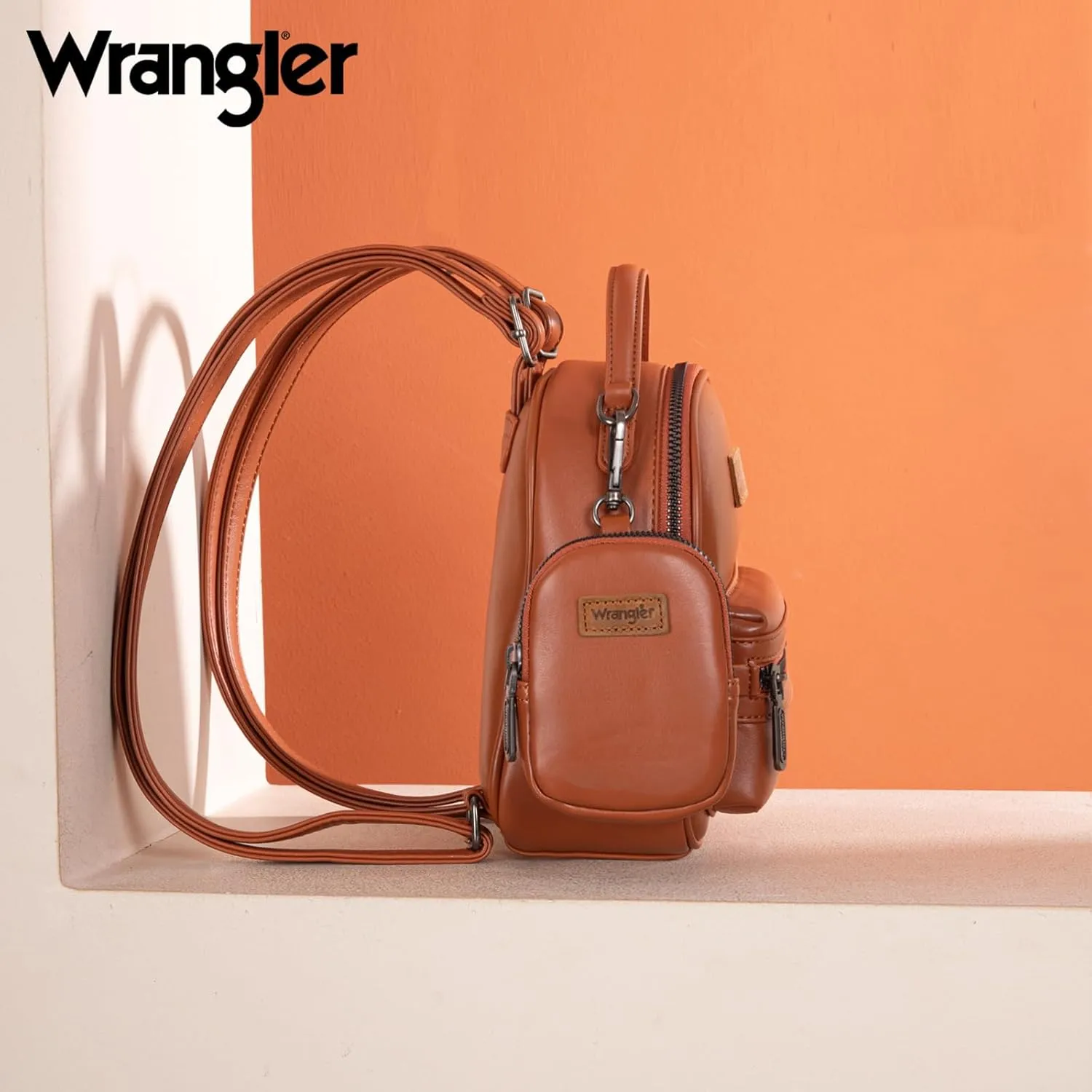 Montana West Wrangler Mini Backpack Purse for Women with a Detachable Coin Pouch