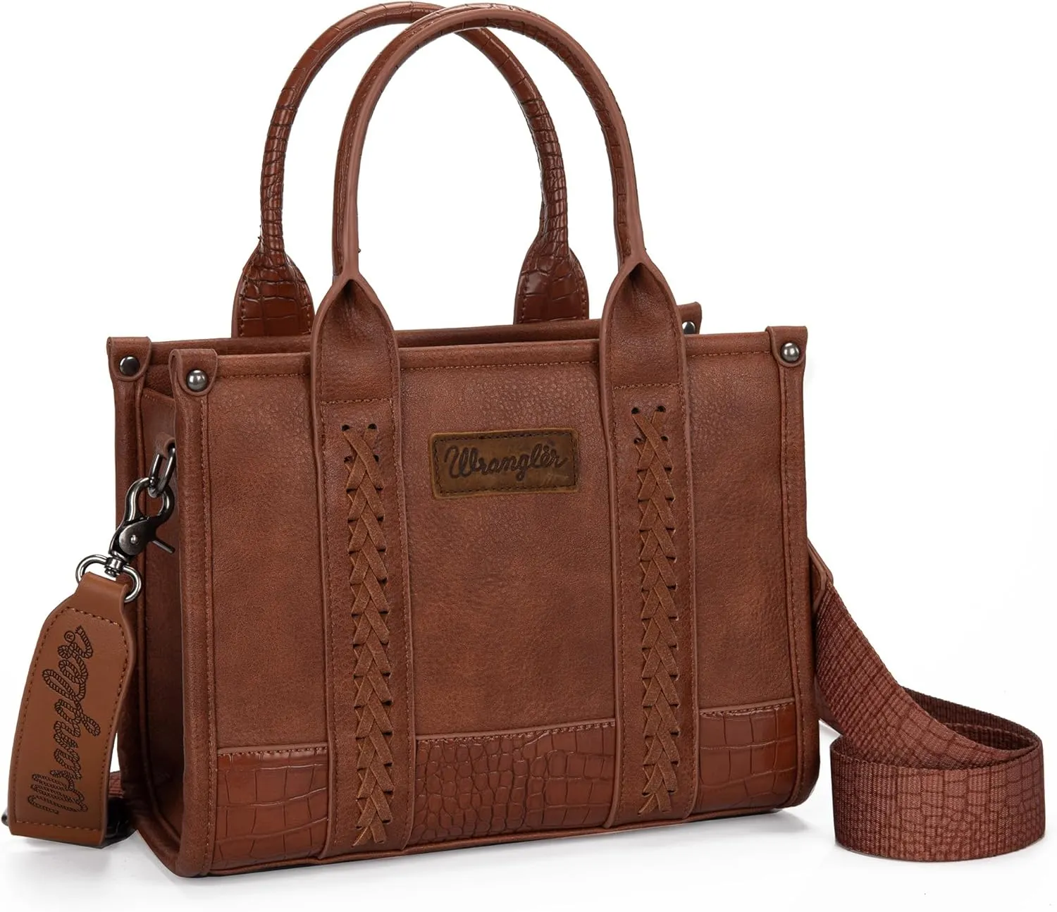 Montana West × Wrangler Tote Bag for Women Western Cow Print Purse Designer Top Handle Handbags
