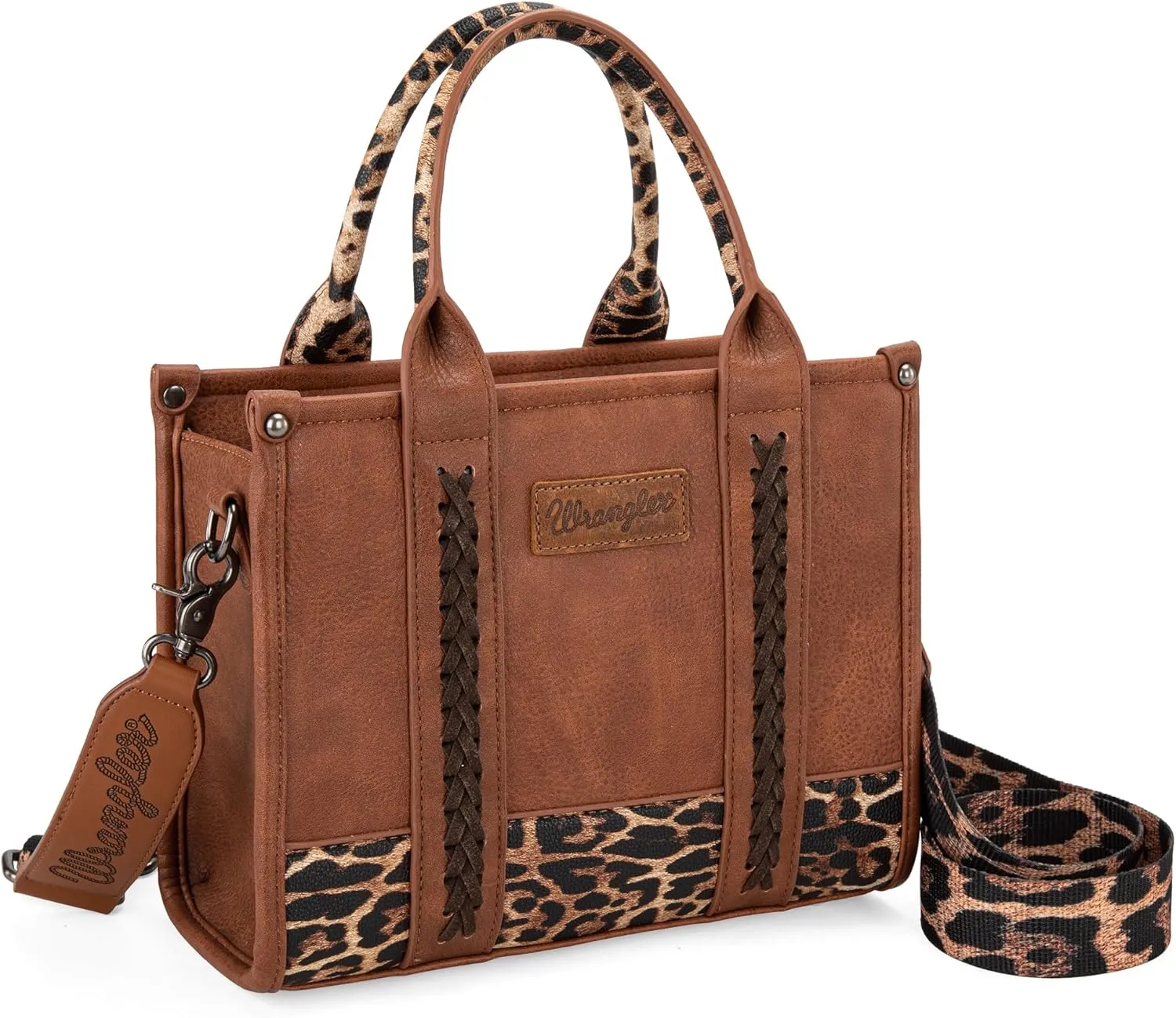 Montana West × Wrangler Tote Bag for Women Western Cow Print Purse Designer Top Handle Handbags