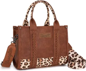 Montana West × Wrangler Tote Bag for Women Western Cow Print Purse Designer Top Handle Handbags
