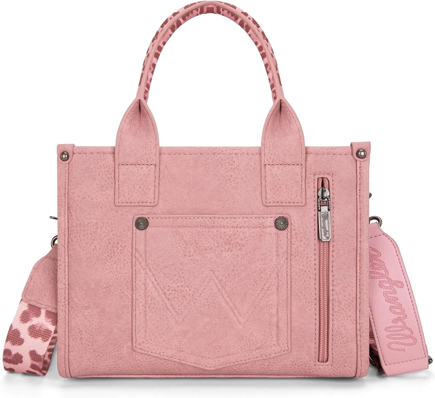 Montana West × Wrangler Tote Bag for Women Western Cow Print Purse Designer Top Handle Handbags