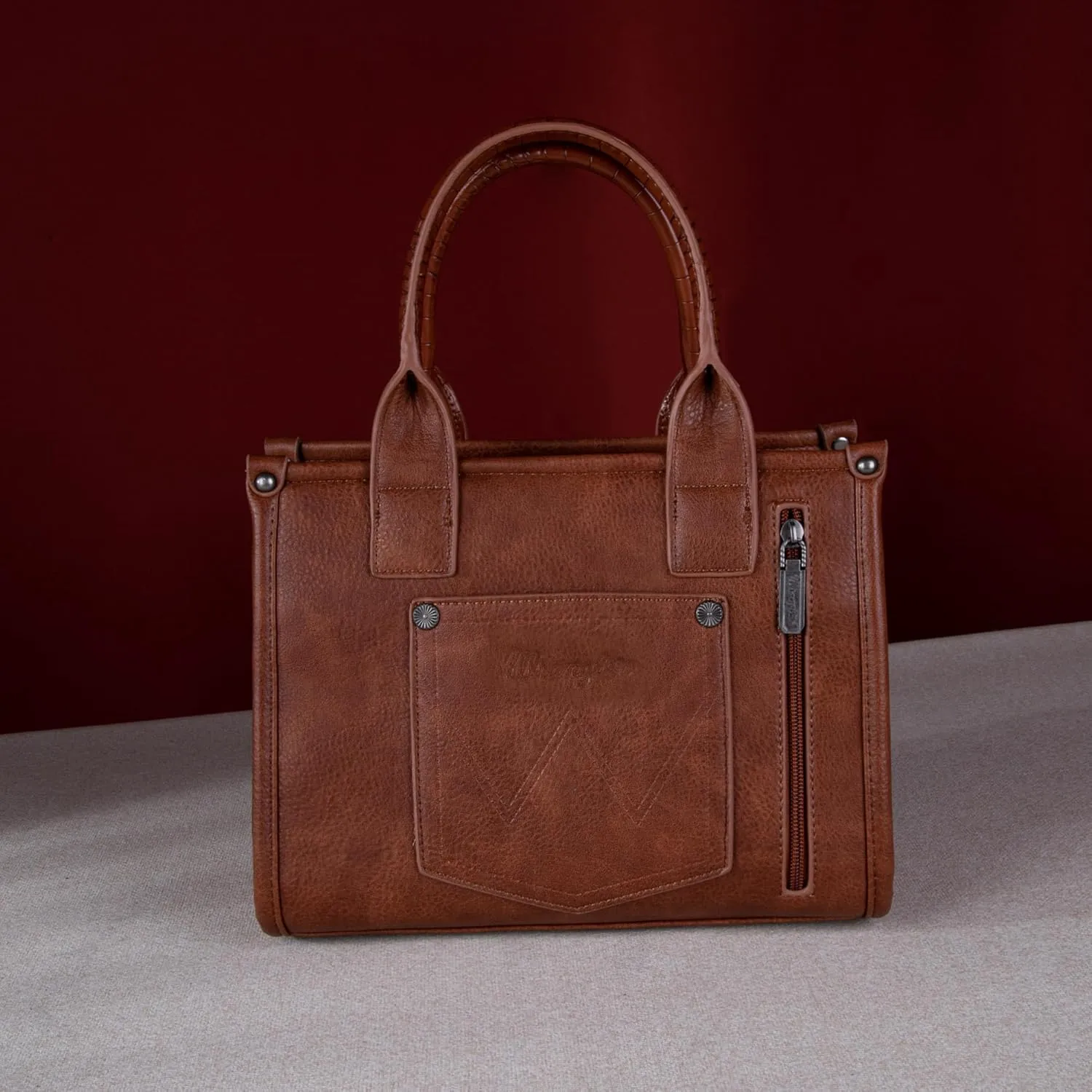 Montana West × Wrangler Tote Bag for Women Western Cow Print Purse Designer Top Handle Handbags