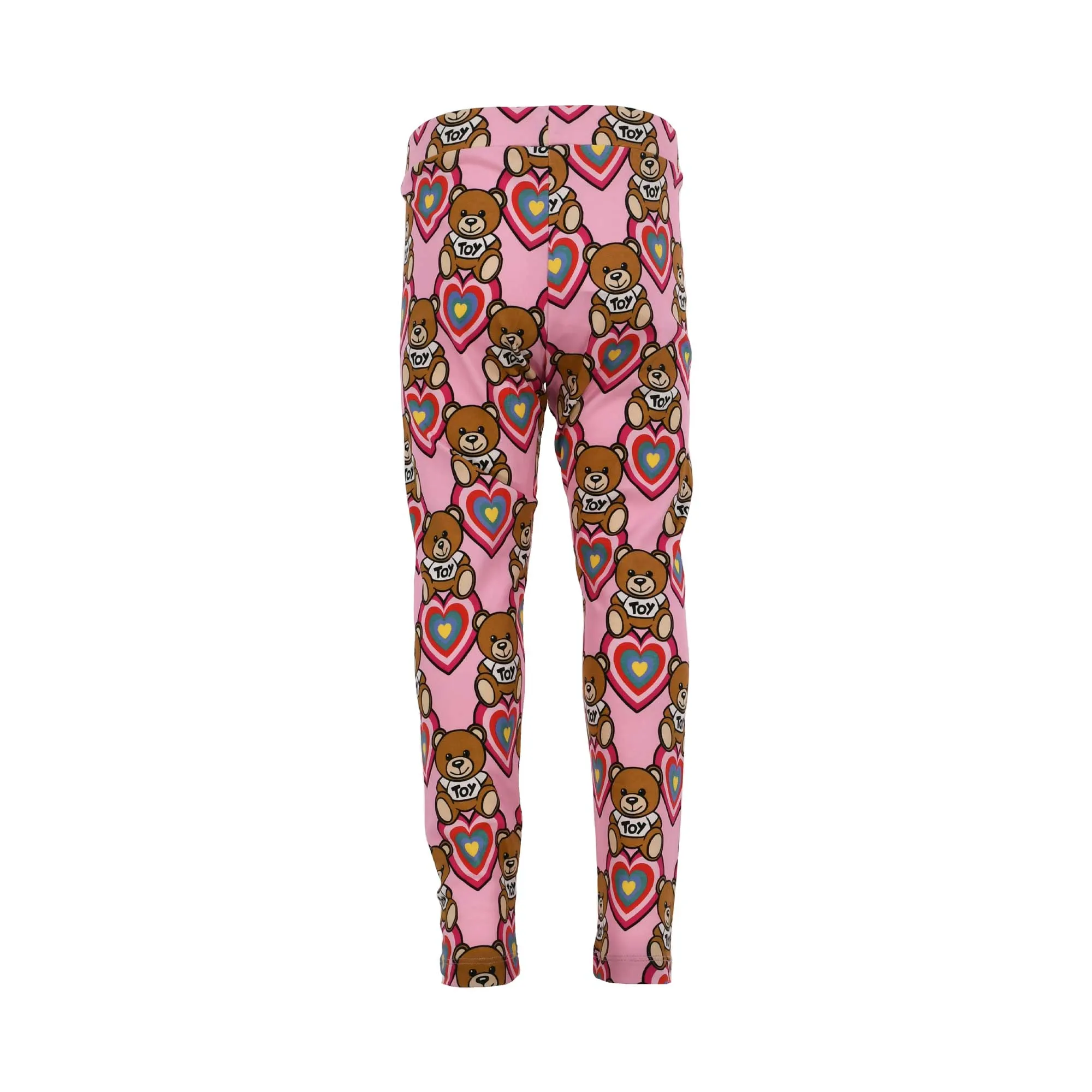 Moschino Kids Girl's Heart Teddy White Top & Leggings Set