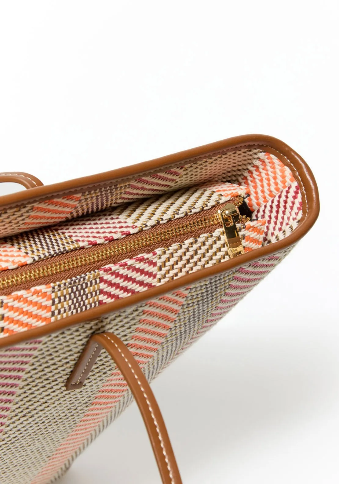 Multi-Color Raffia Shopper - Multicolour