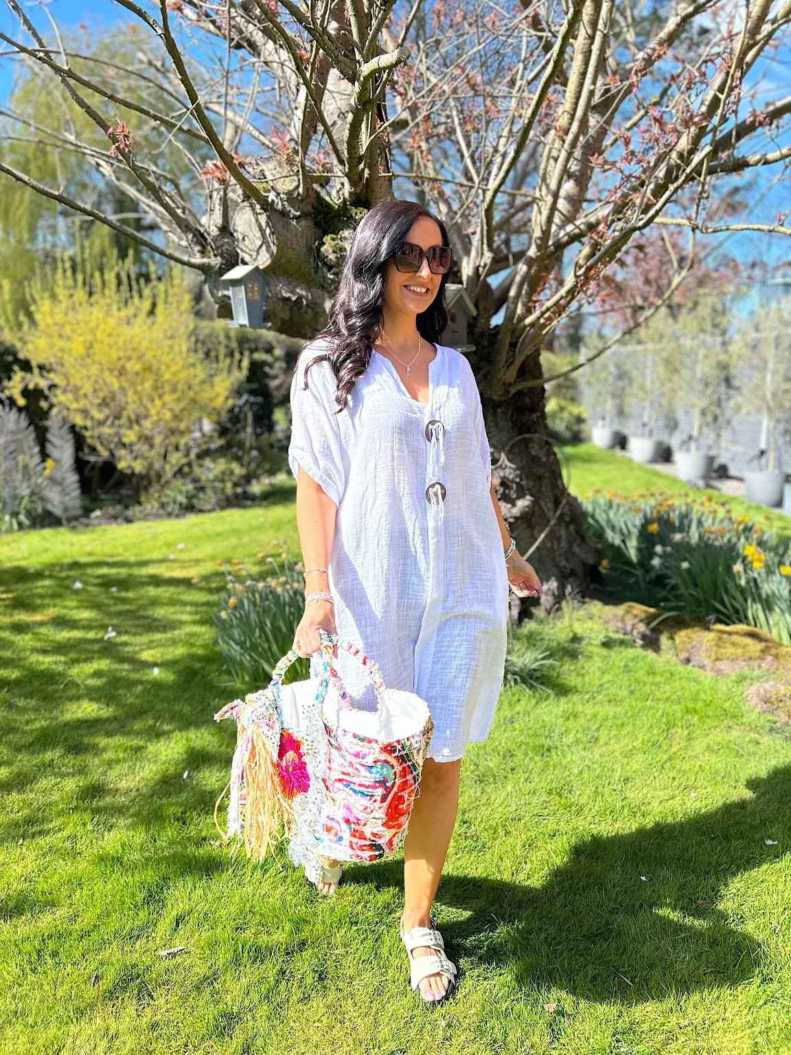 Multicolour Luxury Marble Distressed Tote Bag